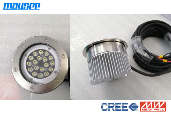 น้ำท่วมไฟ LED ความสว่างสูง 316SS วัสดุ 18W 2400lm สำหรับเรือบรรทุกสินค้า