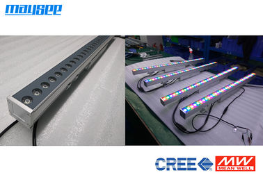 36Watt DMX512 IP65 CREE เครื่องซักผ้าฝาผนังนำแสงเชิงเส้นพร้อมเลนส์หลายมุม