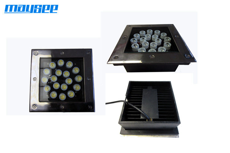 18w Outdoor DMX LED Underground Lights 85-265VAC, LED Underground Light ด้วยสี่เหลี่ยม