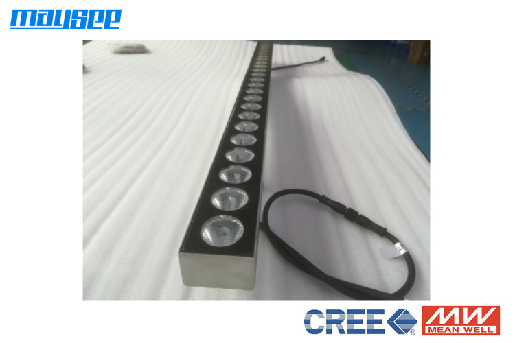 สแตนเลส 40W LED แสงล้างผนังด้วย Cree LED DMX512 การควบคุมสําหรับการตกแต่งอาคาร
